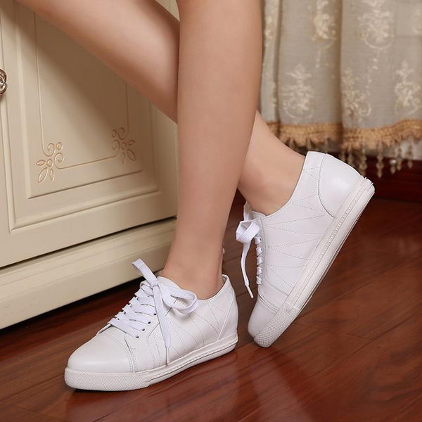 miu miu Sheepskin Leather Casual Shoes 177652 White