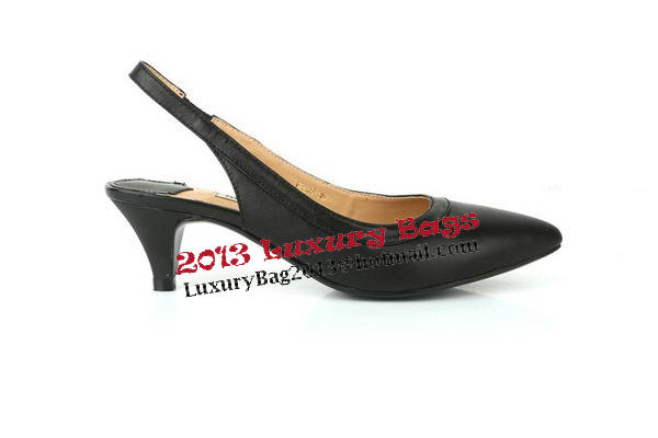 miu miu Sheepskin Leather Pump MM301 Black