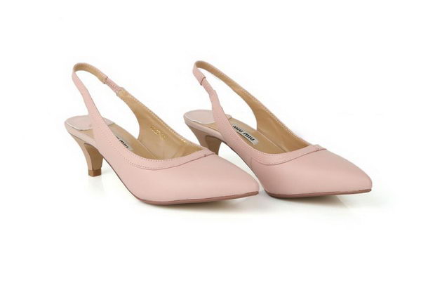 miu miu Sheepskin Leather Pump MM301 Pink