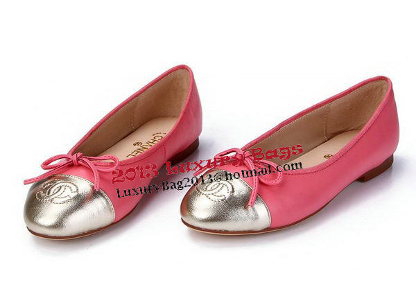 Chanel Sheepskin Leather Ballerina Flat CH0888 Rose