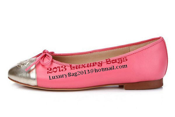 Chanel Sheepskin Leather Ballerina Flat CH0888 Rose