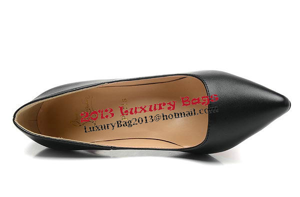 Christian Louboutin Sheepskin Leather 100mm Pump CL1432 Black