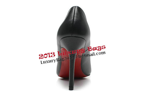 Christian Louboutin Sheepskin Leather 100mm Pump CL1432 Black