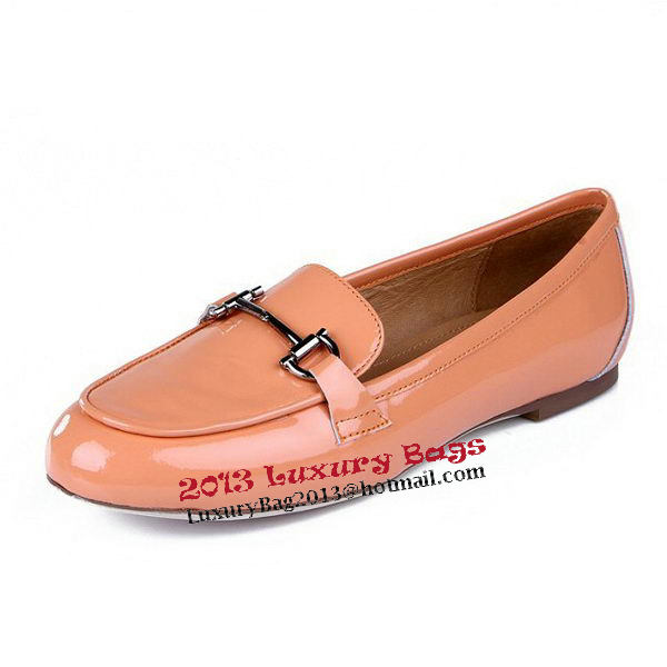 Salvatore Ferragamo Patent Leather Ballerina Flat FL0415 Apricot