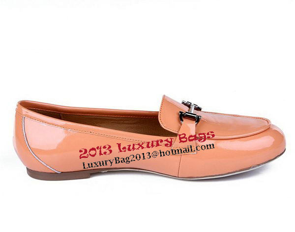 Salvatore Ferragamo Patent Leather Ballerina Flat FL0415 Apricot