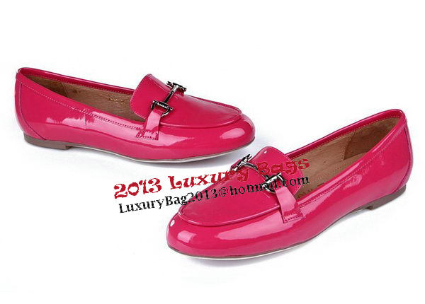 Salvatore Ferragamo Patent Leather Ballerina Flat FL0415 Rosy