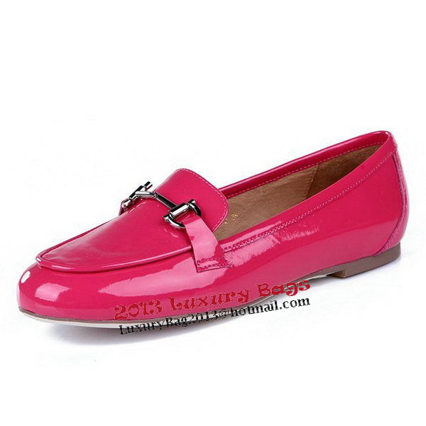 Salvatore Ferragamo Patent Leather Ballerina Flat FL0415 Rosy