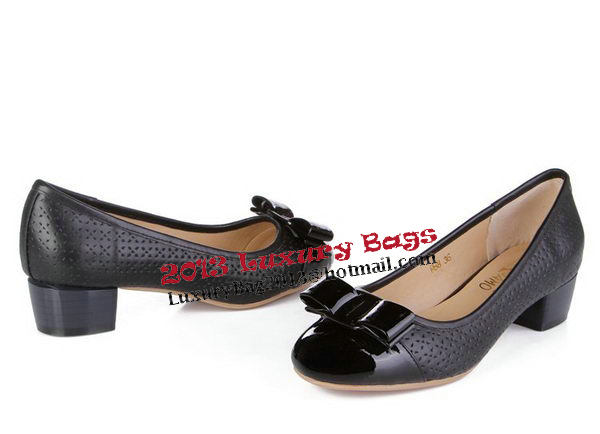 Salvatore Ferragamo Patent Leather FL0387 Black