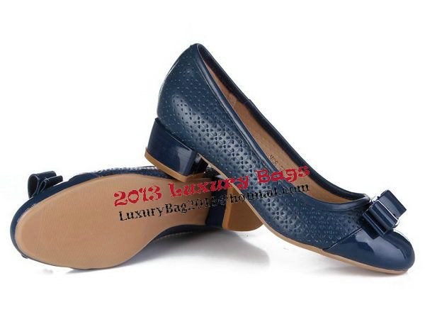 Salvatore Ferragamo Patent Leather FL0387 Blue