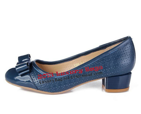 Salvatore Ferragamo Patent Leather FL0387 Blue