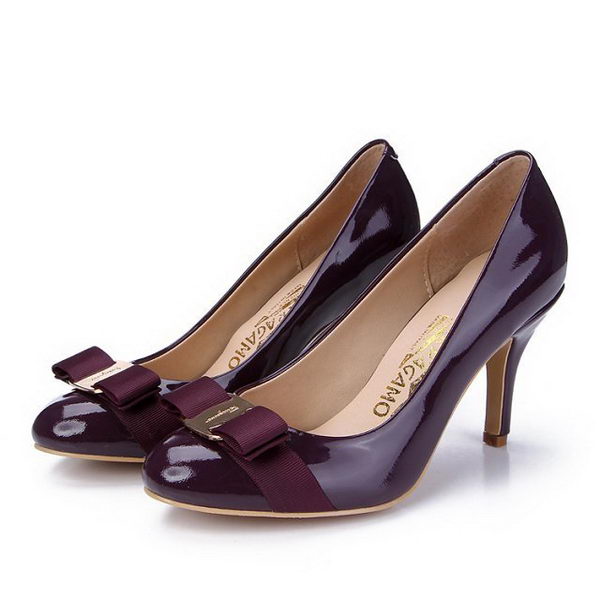 Salvatore Ferragamo Patent Leather FL0390 Purple