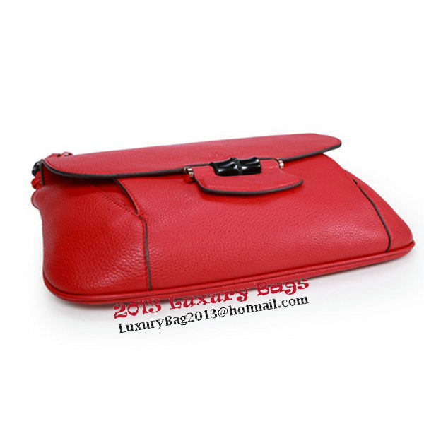 Gucci Nouveau Leather Shoulder Bag 347101 Red