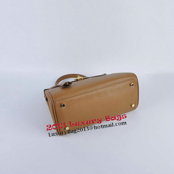 Hermes Kelly 28cm Shoulder Bags Wheat Grainy Leather Gold