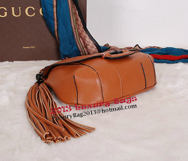 Gucci Nouveau Leather Shoulder Bag 347101 Wheat