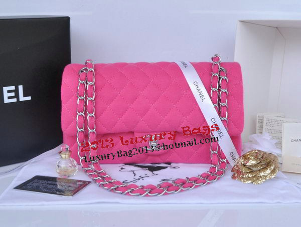 Chanel 2.55 Series Classic Flap Bag Denim Fabric CF1112 Rose