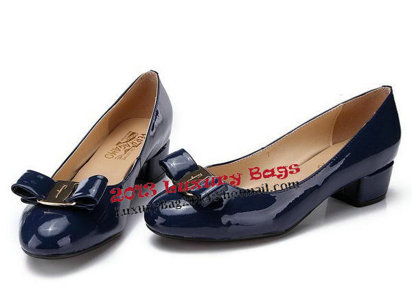 Salvatore Ferragamo Patent Leather Pump FL0442 Royal