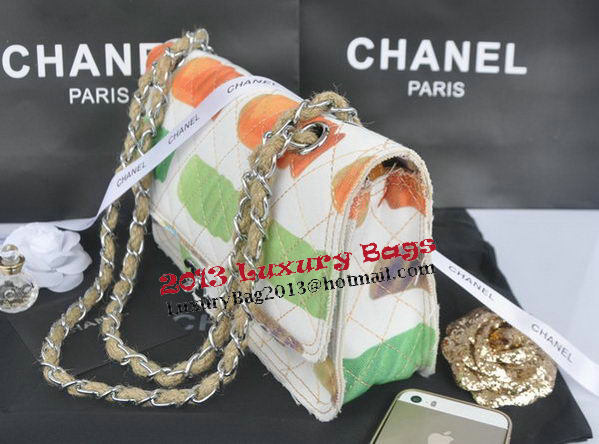 Chanel 2.55 Series Classic Flap Bag Canvas CHA90261 Green