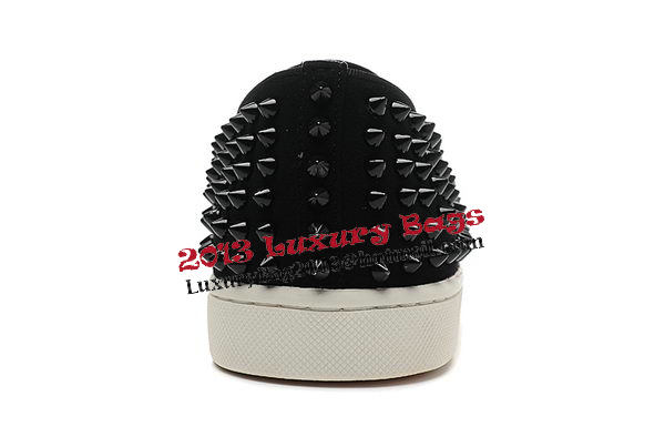 Christian Louboutin Casual Shoes Suede Leather CL830 Black