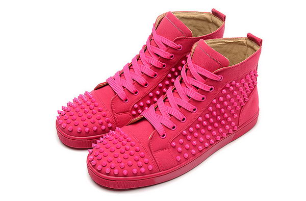 Christian Louboutin Casual Shoes Suede Leather CL836 Rose