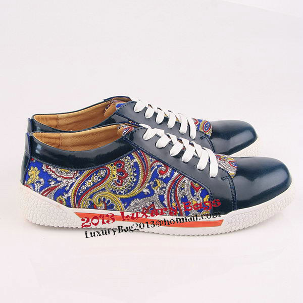 miu miu Casual Shoes Calfskin Leather PD331 Blue