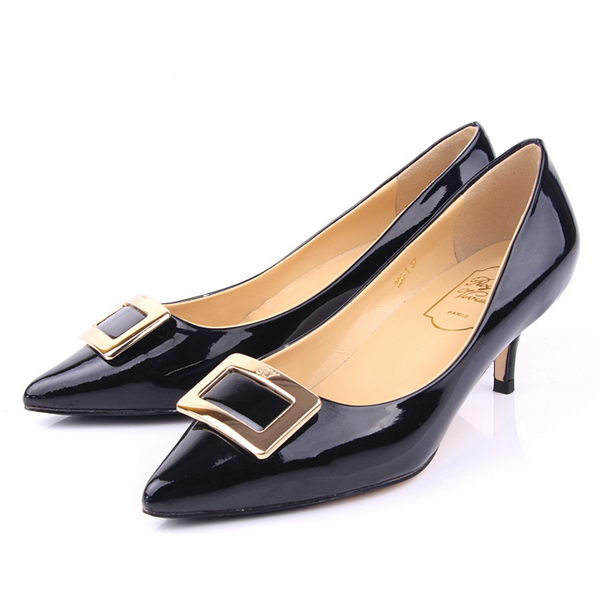 Roger Vivier Patent Leather Pump RV235 Black