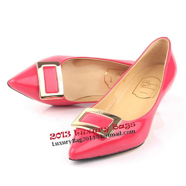 Roger Vivier Patent Leather Pump RV235 Rose