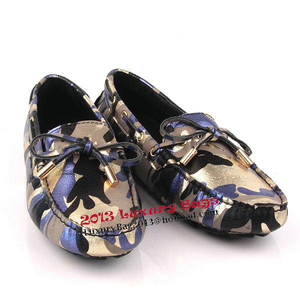 Valentino Calfskin Ballerina Flat VT163 Blue