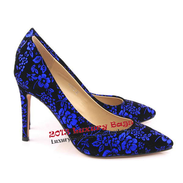 Valentino Suede Leather 11CM Pump VT167 Blue