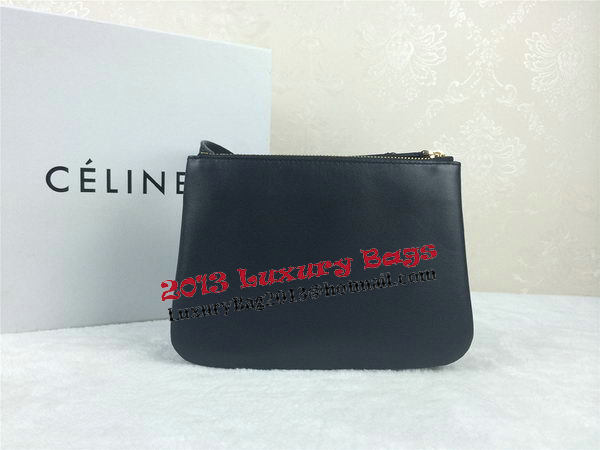 Celine Trio Original Leather Shoulder Bag C98317 Black