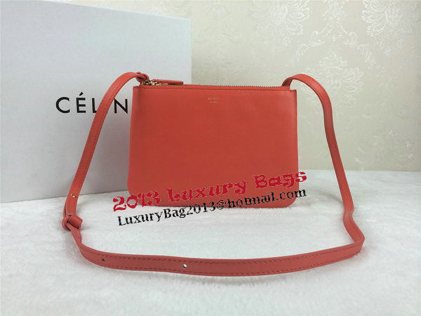 Celine Trio Original Leather Shoulder Bag C98317 Orange