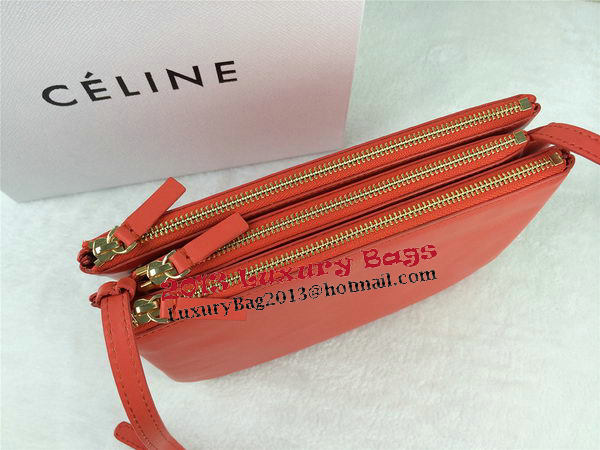 Celine Trio Original Leather Shoulder Bag C98318 Orange