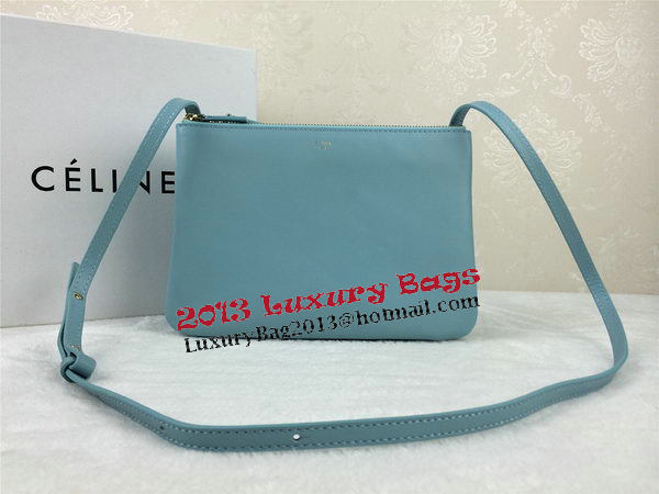 Celine Trio Original Leather Shoulder Bag C98318 SkyBlue