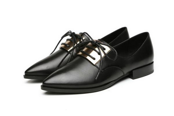 Alexander McQueen Sheepskin Leather Casual Shoes MCQ244 Black