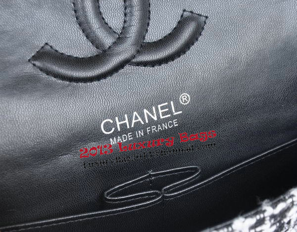 Chanel 2.55 Series Flap Bag Fabric CHA1112 Black