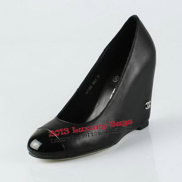 Chanel Sheepskin Leather Pump CH0940 Black