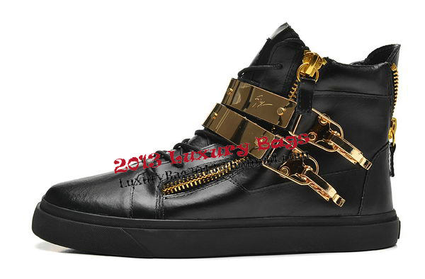 Giuseppe Zanotti Sneakers Sheepskin Leather GZ0369 Black