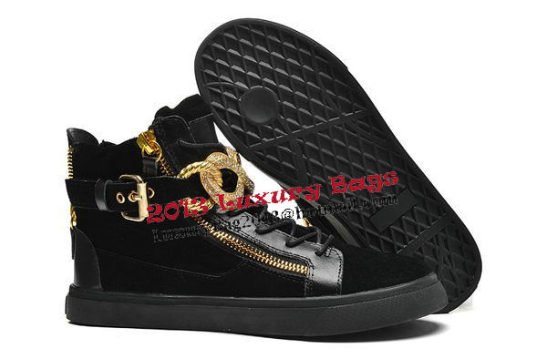 Giuseppe Zanotti Sneakers Suede Leather GZ0370 Black