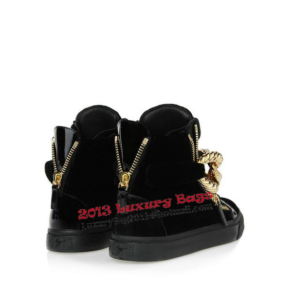 Giuseppe Zanotti Sneakers Suede Leather GZ0370 Black