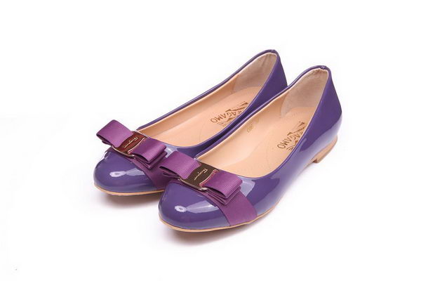 Salvatore Ferragamo Patent Leather Flat FL0474 Lavender