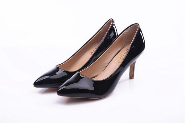 Salvatore Ferragamo Patent Leather Pump FL0460 Black