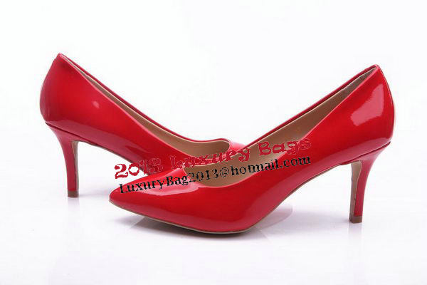 Salvatore Ferragamo Patent Leather Pump FL0460 Red