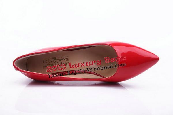 Salvatore Ferragamo Patent Leather Pump FL0460 Red