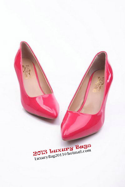 Salvatore Ferragamo Patent Leather Pump FL0460 Rose