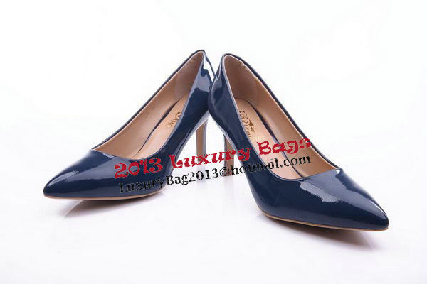 Salvatore Ferragamo Patent Leather Pump FL0460 Royal