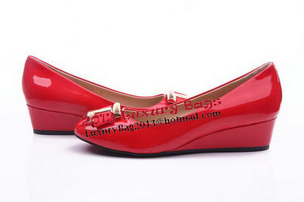 Salvatore Ferragamo Patent Leather Pump FL0461 Red