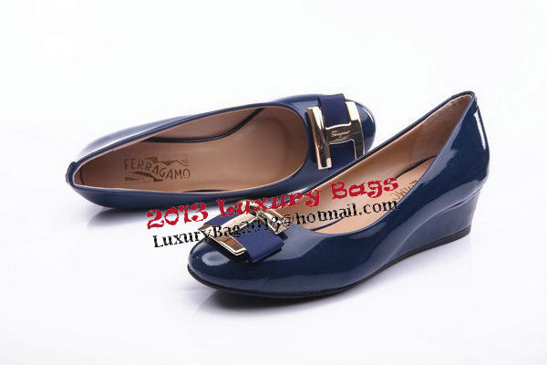 Salvatore Ferragamo Patent Leather Pump FL0461 Royal