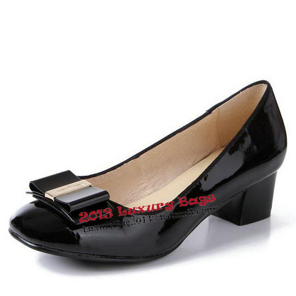 Salvatore Ferragamo Patent Leather Pump FL0473 Black