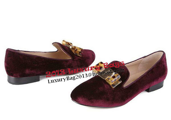 Salvatore Ferragamo Suede Leather Pump FL0474 Wine