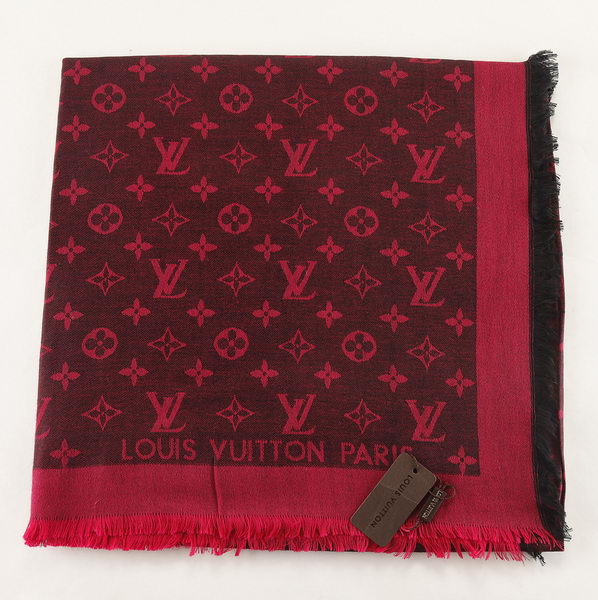 Louis Vuitton Scarves Cotton LV6723H Black&Red