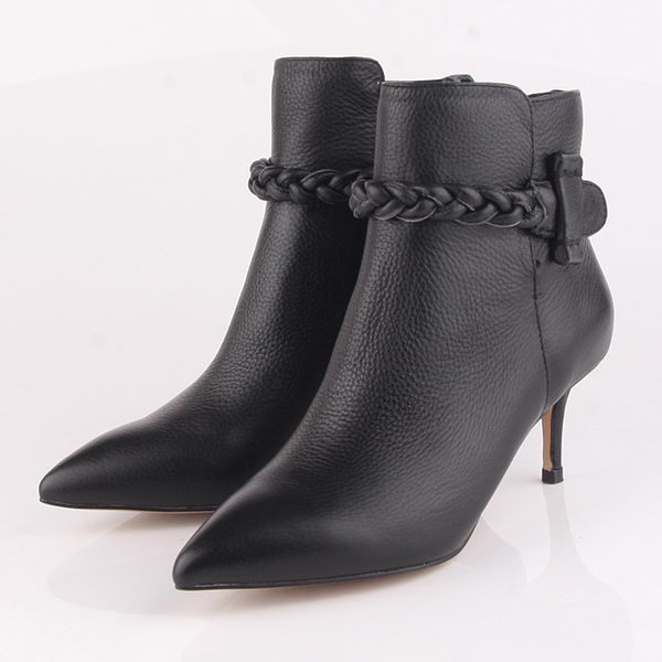 Valentino Ankle Boots 65MM Heels Sheepskin Leather VT189 Black